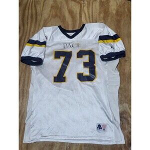 PACE University Football Game Worn Jersey XL NCAA NYC Sports Belle Inc @j8 VTG
